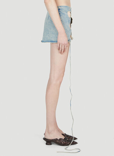 AVAVAV Denim Cut Out Mini Skirt Blue ava0252008