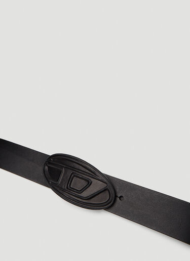 Diesel Oval D Logo B-1DR Scratch Belt Black dsl0151009