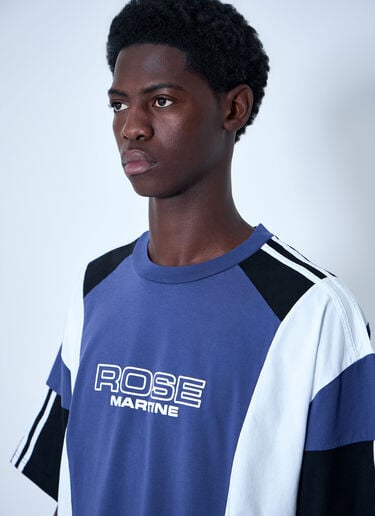 Martine Rose Graphic Panel T-Shirt Blue mtr0164014