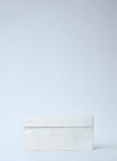 Logo Print Pouch MM6 Maison Margiela Logo Print Pouch White mmm0261020