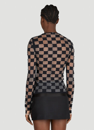 Sportmax Checked Top Black spx0252023