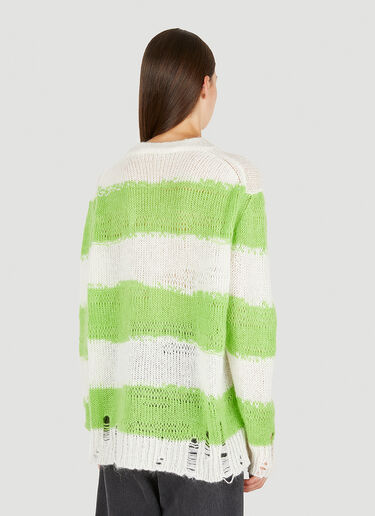 Acne Studios Striped Sweater Green acn0250014