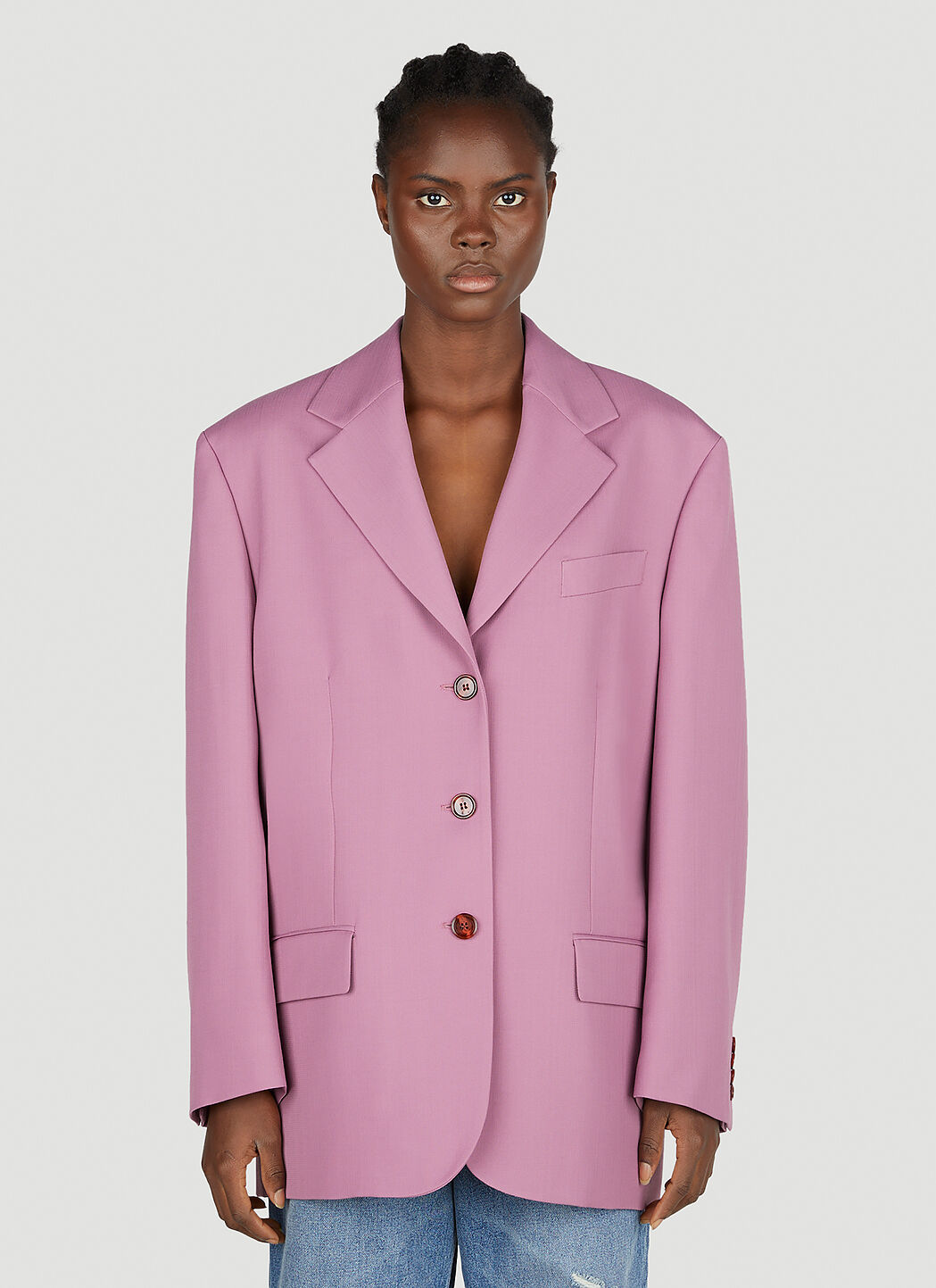 Acne Studios Tailored Blazer in Pink fur Damen LN CC