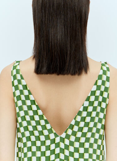 Dries Van Noten Debbie Embellished Dress Green dvn0256018