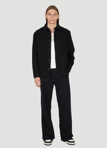 Saint Laurent 텍스처드 오버셔츠 블랙 sla0154007