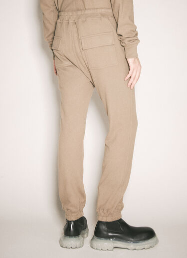 Moncler x Rick Owens Cotton Knit Track Pants Beige mcs0358014