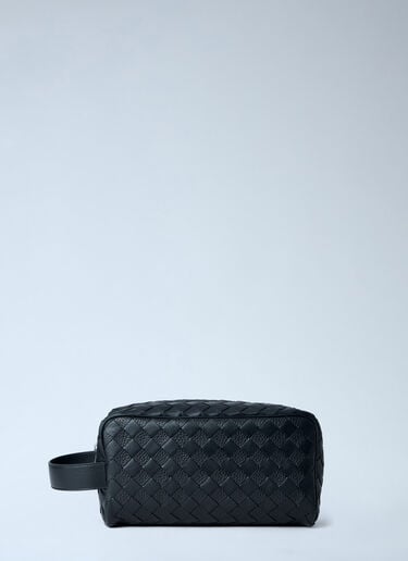 Bottega Veneta Intrecciato Travel Pouch Black bov0163007