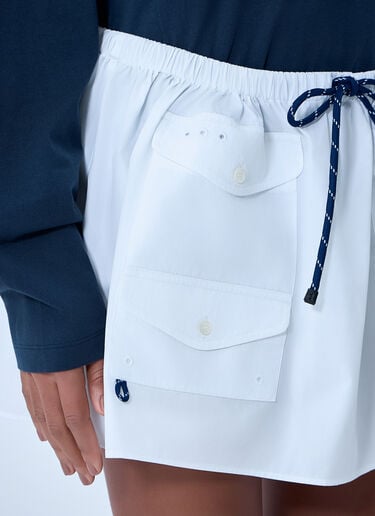Miu Miu Drawstring Pocket Mini Skirt White miu0263056