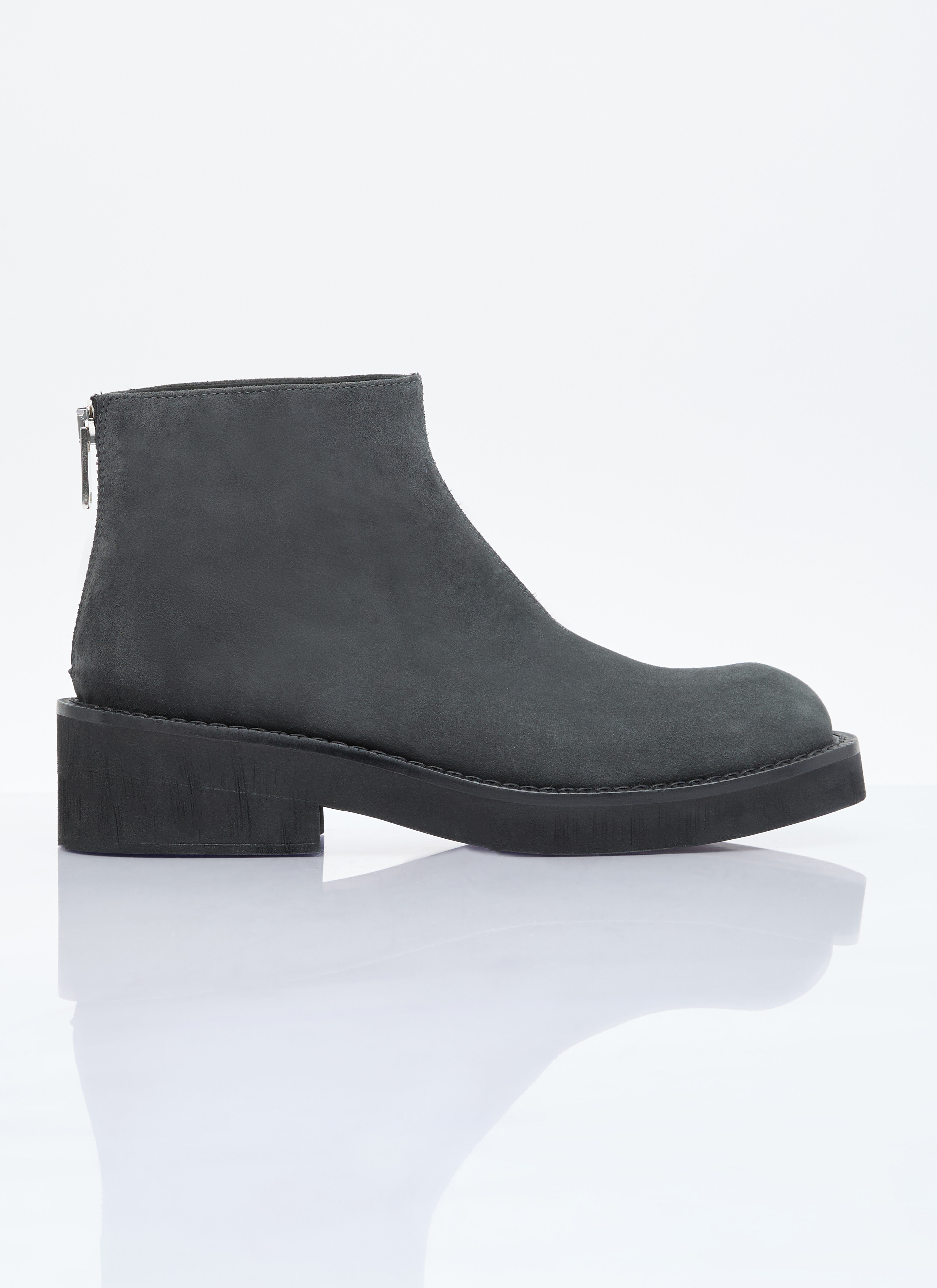 MM6 Maison Margiela 麂皮及踝靴 黑色 mmm0154006