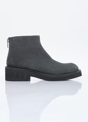 MM6 Maison Margiela Suede Ankle Boots White mmm0159003