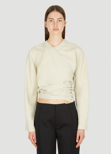 Lemaire 裹身上衣 乳白 lem0250006