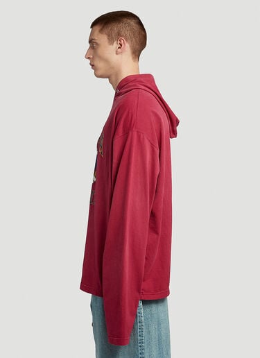 Balenciaga Est 1917 Hooded Sweatshirt Red bal0146030