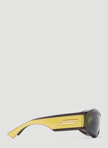 Bottega Veneta Wrap Around Sunglasses Yellow bov0352005