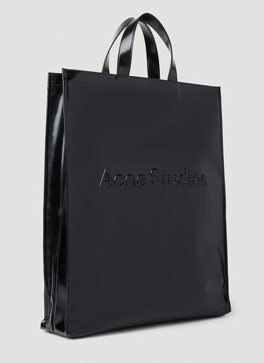Acne Studios Embossed Logo Shopper Tote Bag Black acn0152068