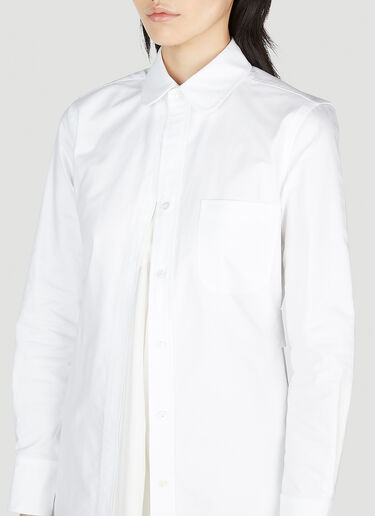 Thom Browne Storm Flap Shirt Dress White thb0251004