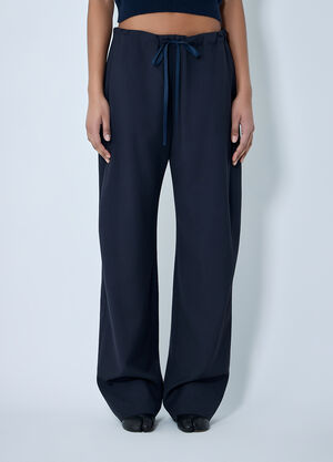 Khaite Rohen Drawstring Pants Navy kha0264002