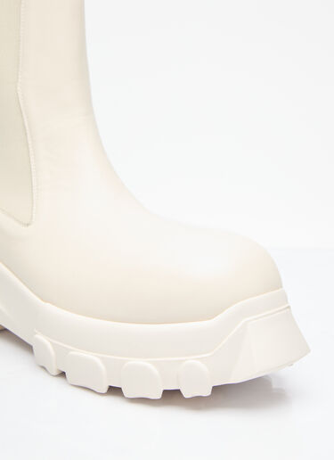 Rick Owens Beatle Bozo Tractor Boots Cream ric0155027