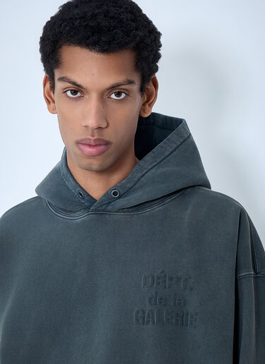 Gallery Dept. Oversized Cotton-Blend Hooded Sweatshirt Black gdp0162060