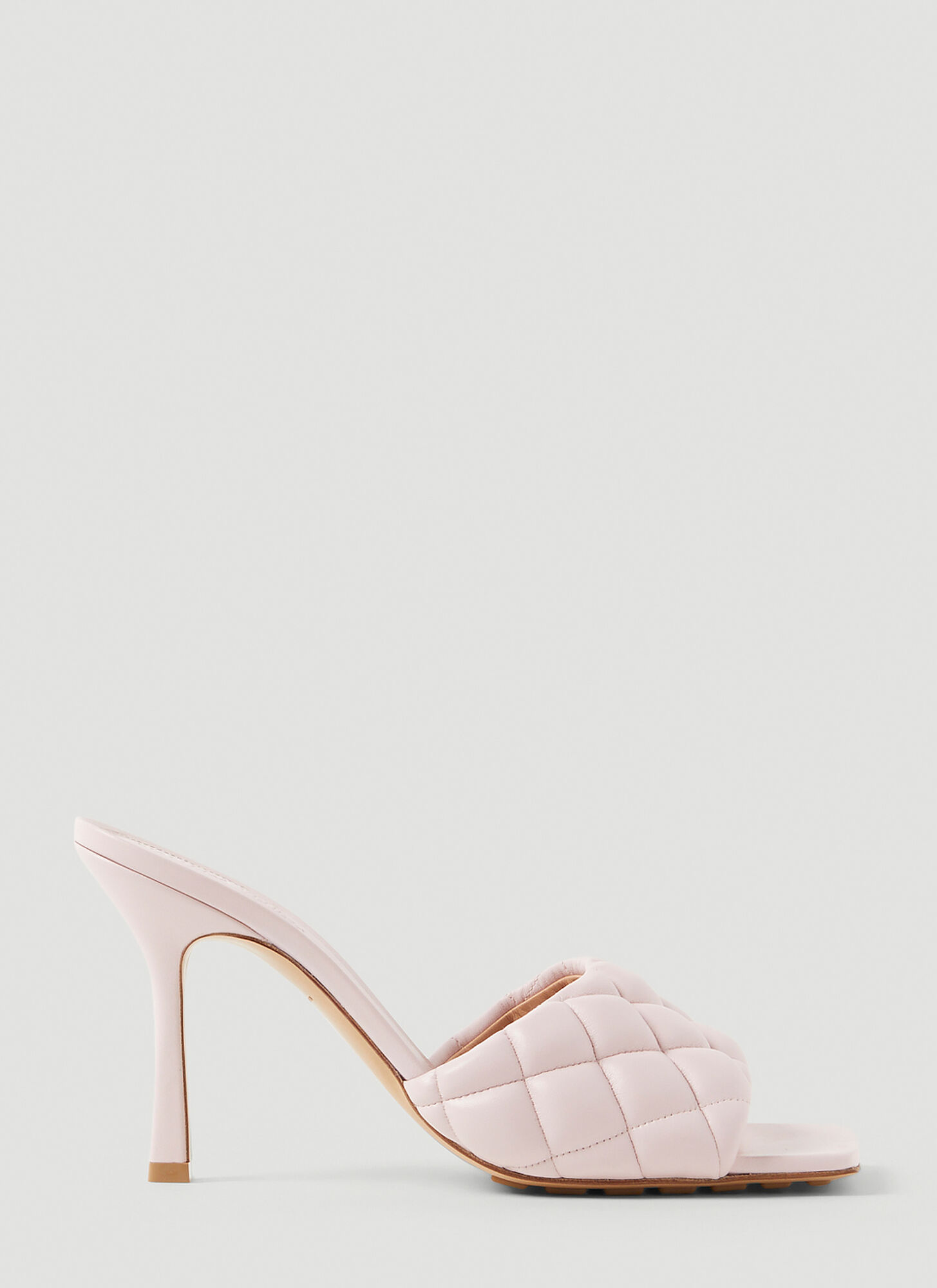 BOTTEGA VENETA BOTTEGA VENETA PADDED HIGH HEEL MULES FEMALE PINKFEMALE