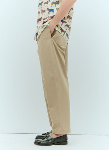 Gucci Heavy Cotton Poplin Pants Beige guc0155037