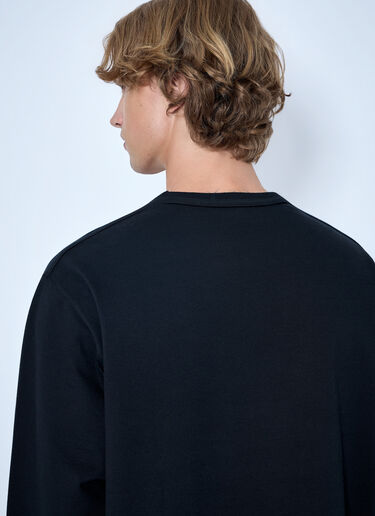 LN-CC® - Lemaire: Boxy Long Sleeve Tee - Black Lemaire Boxy Long Sleeve Tee Black lem0166016