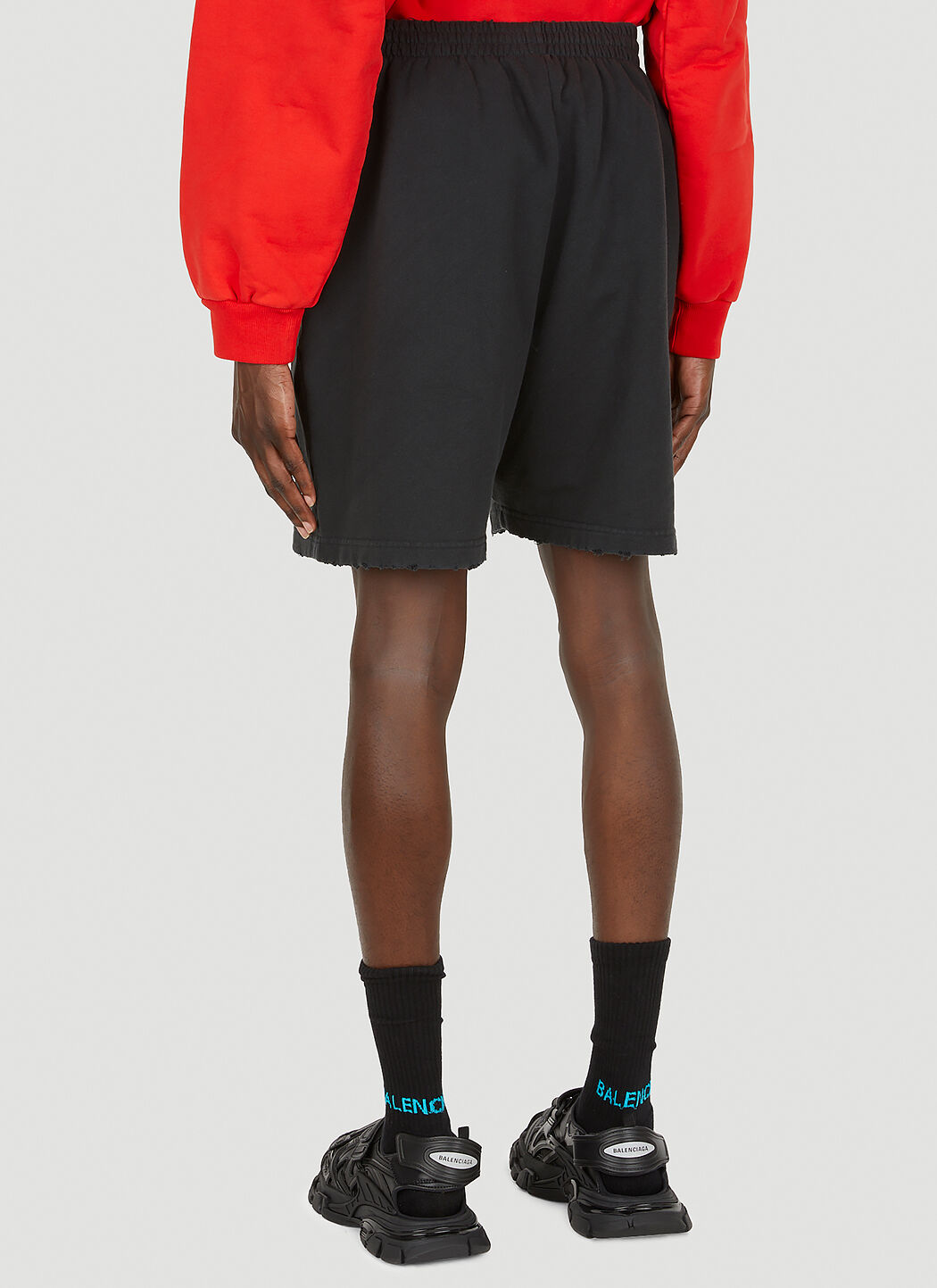 Distressed sweat sale shorts