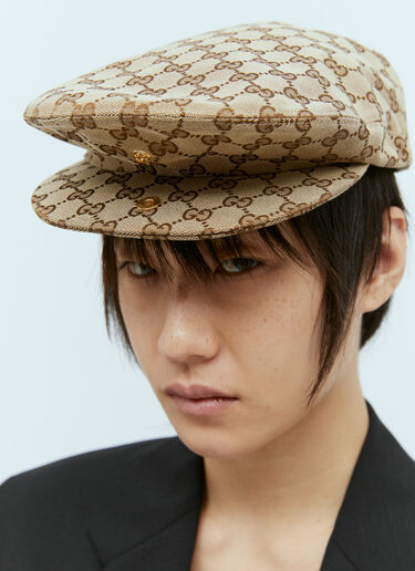 Gucci Original GG Canvas Flat Cap Beige guc0355005