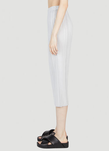 Pleats Please Issey Miyake Pleated Midi Skirt Grey plp0253023