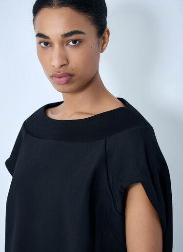 Dries Van Noten Draped Sleeve Top Black dvn0263002