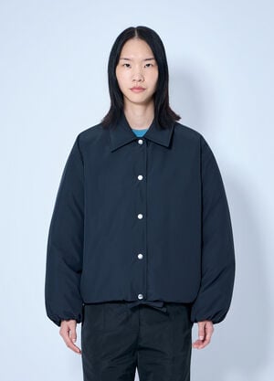 Jil Sander Down Jacket With Collar Black jil0265001