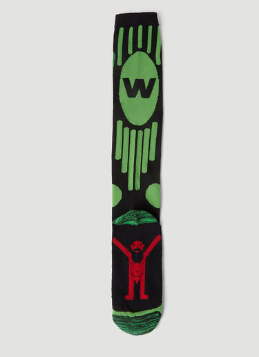 Walter Van Beirendonck W Socks Green wlt0152023