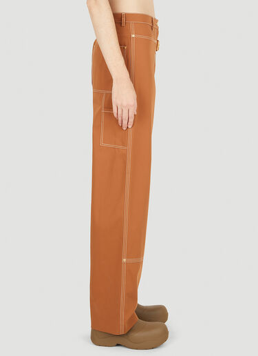Stella McCartney Contrasting Stitching Pants Orange stm0250008