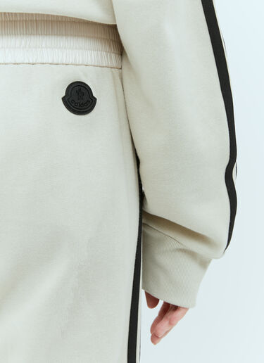 로고 아플리케 트랙 팬츠 Moncler x adidas Originals 로고 아플리케 트랙 팬츠 아이보리 mad0354005
