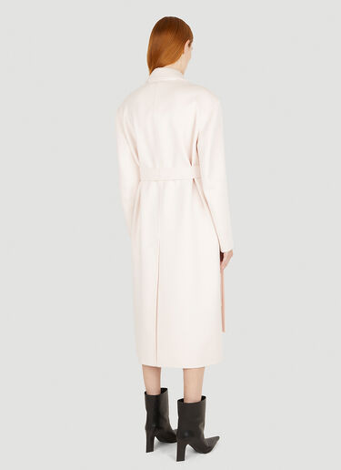 Sportmax Belted Double Breasted Coat Pink spx0250016