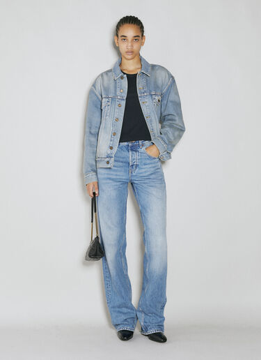 Oversized Denim Jacket Saint Laurent Oversized Denim Jacket Blue sla0253010