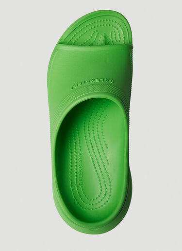 Balenciaga x Crocs プラットフォーム プールスライド グリーン bal0249132