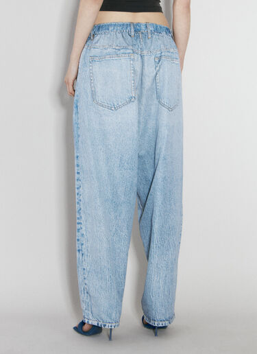 Alexander Wang Printed Denim Track Pants Blue awg0255038