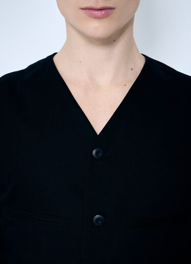 Lemaire Tailored Waistcoat Black lem0160003