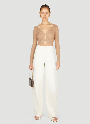Le Cardigan Alzou Jacquemus Le Cardigan Alzou Beige jac0251040