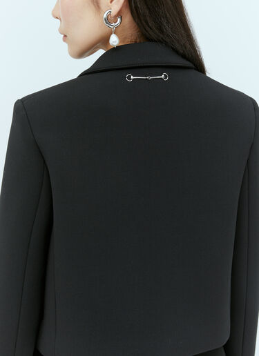 Neoprene Cropped Blazer Gucci Neoprene Cropped Blazer Black guc0254005
