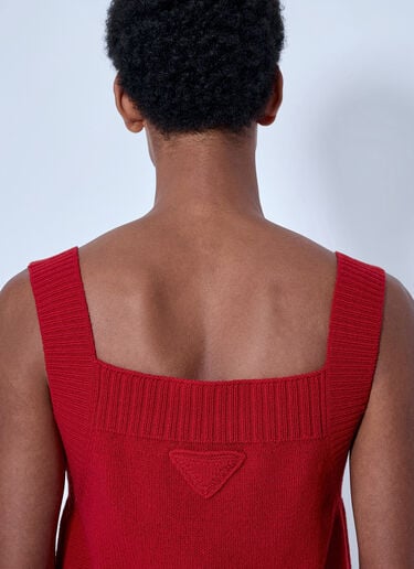 LN-CC® - Prada: Shetland Wool Tank Top - Red Prada Shetland Wool Tank Top Red pra0166211