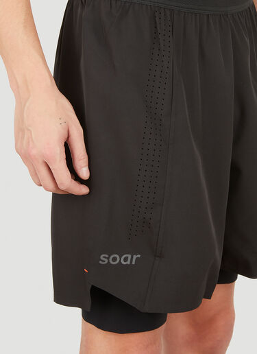 SOAR Three Season Track Shorts Black soa0150003