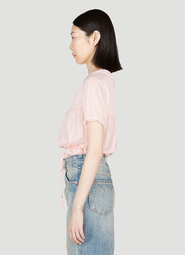 Maison Margiela Sheer Bodysuit Pink mla0253001