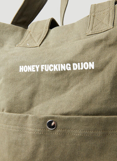 Honey Fucking Dijon x Keith Haring Printed Tote Bag Beige hdj0348013
