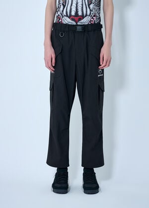 Y-3 MERCEDES Cargo Trousers with Utility Detailing Black yyy0364070
