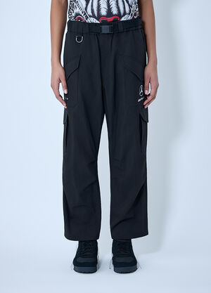 Y-3 MERCEDES Cargo Trousers with Utility Detailing Black yyy0364070