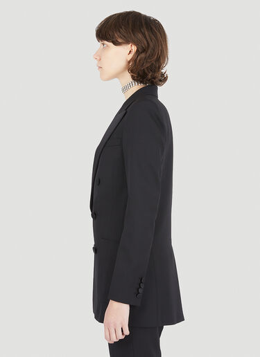Saint Laurent 双排扣燕尾服西装外套 黑色 sla0246024