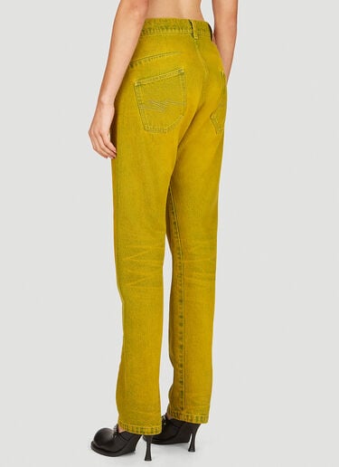 Martine Rose Twist Seam Jeans Yellow mtr0253002