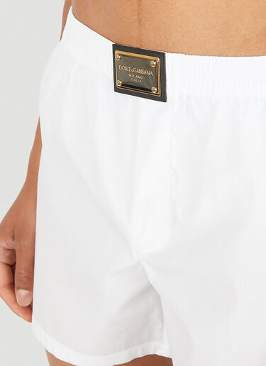 Dolce & Gabbana Logo Plaque Boxers White dol0147099