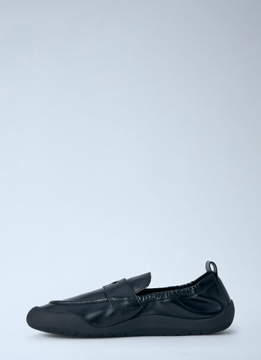 LN-CC® - Prada: Leather Slip-On Loafers - Black Prada Leather Slip-On Loafers Black pra0166015